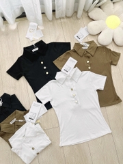 ÁO POLO TRỤ MIXX CÚC ĐỒNG 3 MẦU NỮ - (xả 39K)