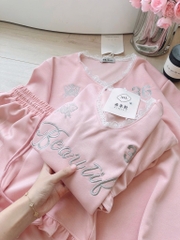 SET CỔ TIM SHORT BÈO PHỐI REN NỮ SẴN