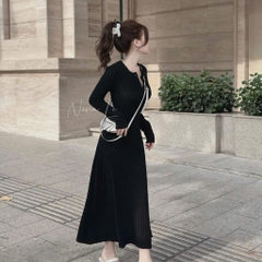 VÁY BODY TĂM ĐŨA LÔNG XÙ CAO CẤP 3M NỮ THU ĐÔNG