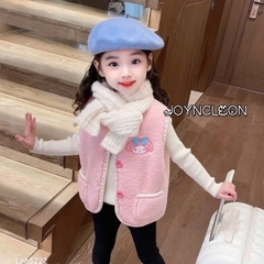 ÁO GILE HỒNG THÊU 2 MẶT CHO BÉ SẴN
