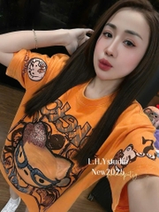 ÁO PHÔNG CAM MÈO NƠ NỮ
