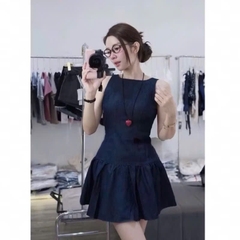 VÁY BÒ NỮ - VÁY BÒ GIẤY HỞ LƯNG SẴN