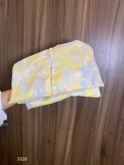 SET BỘ BÈO HOA VÀNG HOẠ TIẾT NỮ SẴN