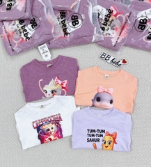 SET 4 ÁO XƯỚC HH CAPUCHINO XAHUR DÀI TAY BÉ GÁI