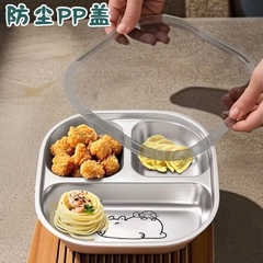 ĐỒ GIA DỤNG - KHAY ĂN 3 NGĂN HÌNH THÚ DỄ THƯƠNG CHO CÁC BÉ