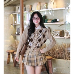 ÁO LEN CARDIGAN TRÁM QC NỮ THU ĐÔNG