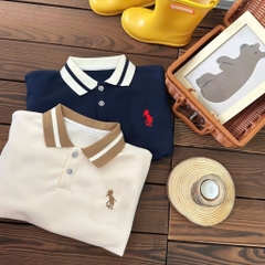 BỘ DÀI NỈ HAI DA POLO THÊU NGỰA 2 MÀU BÉ TRAI