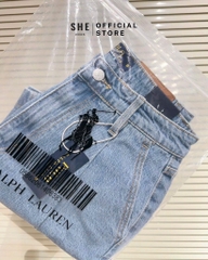 QUẦN SHORT JEAN NỮ XANH THÊU NGỰA SẴN (SALE 109k)
