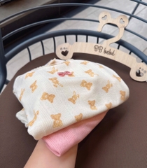 SET 2 BỘ THÔNG HƠI VẢI XUẤT HÀN HỒNG BE BÉ GÁI SẴN