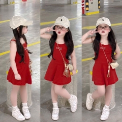 SET 2 VÁY 2 DÂY THÊU CAZI BÉ GÁI