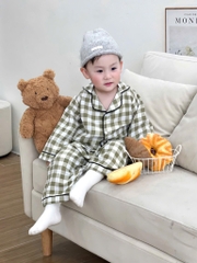 SET 2 BỘ DÀI PIZAMA KẺ BÉ TRAI SẴN