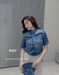 ÁO BÒ NỮ TÚI TRƯỚC FORM TO RỘNG SẴN
