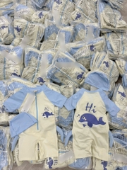 ĐỒ BƠI - BỘ BƠI KÈM MŨ BABY SHARK BÉ TRAI