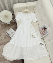 VÁY REN HẠT TAY NƠ - XẢ 59K