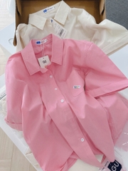 ÁO SƠ MI CÀI SAU 2 MÀU TÚI TRƯỚC NỮ (SALE 75k)