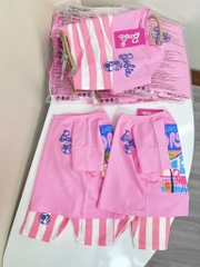 SET BARBIE QUẦN KẺ HỒNG CHO BÉ GÁI SẴN