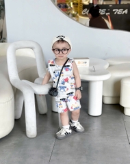 SET 2 BỘ Ô TÔ CẦN CẨU TONE ĐỎ GHI BÉ TRAI SẴN(SALE 85k)
