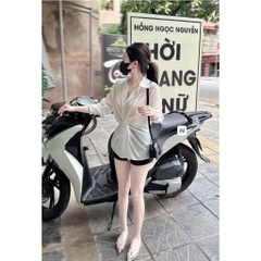 ÁO SƠ MI XOẮN EO 3 MẦU NỮ - (SALE 55k)- SẴN