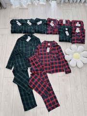 SET KẺ GẤU WHOU VIỀN TÚI NAM NỮ THU ĐÔNG SẴN (SALE 159k)