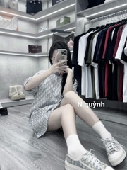 ÁO THUN L.V CỔ TRÒN TAY NGẮN SIÊU SANG NỮ SẴN (XẢ 75k)