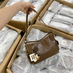 TÚI XÁCH - TÚI KẸP NÁCH DA NÂU VINTAGE CỔ ĐIỂN