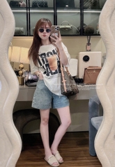 SET ÁO PHÔNG CỐC NƯỚC MIX QUẦN BÒ NỮ