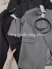 ÁO VEST NỮ ZARA KÈM ĐAI THU ĐÔNG SẴN
