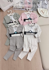 SET 2 BỘ DÀI SMILE TONE PASTEL BÉ TRAI BÉ GÁI SẴN