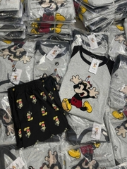 SET BỘ DÀI MICKEY THÊU PHỐI MÀU NỮ THU ĐÔNG