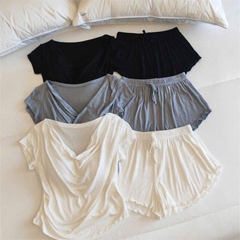 SET BỘ ÁO CỔ NHÚN QUẦN BÈO NỮ