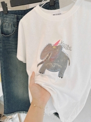 SET NGỐ JEANS NỮ CHÂN RUA MIX PHÔNG GIẤY VOI SẴN