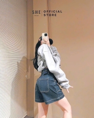 QUẦN SOOC 2 TÚI TRƯỚC THÊU NGỰA NỮ SẴN