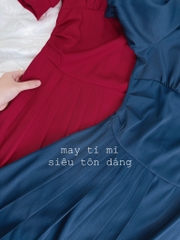 VÁY LI EO TẠO KIỂU TAY BỒNG SẴN
