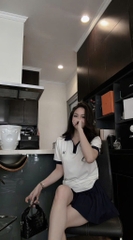 SET ÁO PHÔNG CHÂN VÁY XẾP LI NỮ