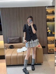 CHÂN VÁY NGẮN XOÈ TẦNG NỮ