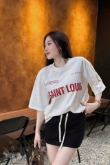 SET ÁO TRẮNG SAINT LOUIS CV ĐEN NỮ SẴN