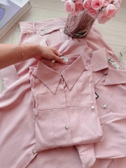 SET BỘ DÀI QUẦN SUÔNG LI ĐAI TAY DÀI CÁ LẬT NỮ THU ĐÔNG