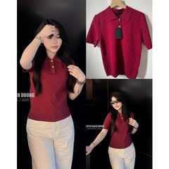 ÁO CỘC LEN LỆ VI XANH ĐỎ NỮ SẴN(SALE 90k)