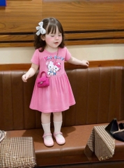 SET 2 VÁY KITTY BÈO HỒNG BÉ GÁI