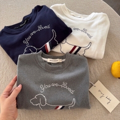 SET 3 ÁO ZIP LÔNG CHÓ THOM DÀI TAY BÉ TRAI