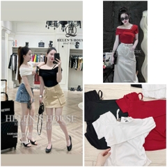 ÁO DÍP LEN NỮ VẠT VAI KÈM TAG MIU MIU THU ĐÔNG SẴN(XẢ 55 k)