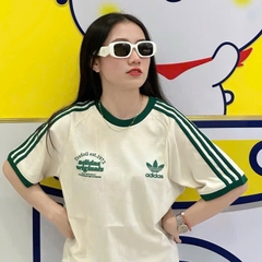 ÁO PHÔNG DAS VIỀN XANH LÁ CỘC TAY NỮ