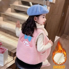 ÁO GILE HỒNG THÊU 2 MẶT CHO BÉ SẴN