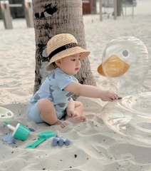 ĐỒ BƠI BỘ BƠI CÁ HEO XANH QUẦN CỘC BÉ TRAI SẴN( xả 50k )