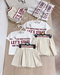 SET VÁY ZR KAKI TONE BE BÉ GÁI SẴN(Xả 39k)