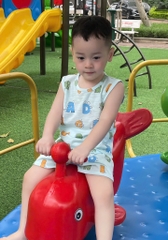 SET 2 BỘ BA LỖ BÉ TRAI TONE XANH MÁT SẴN(XẢ 75k)