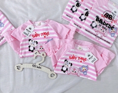 VÁY BÉ BABY THREE 2 MÀU HỒNG BÉ GÁI(XẢ 59k)