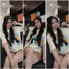 SET ÁO PHÔNG BE QUẦN NÂU NỮ