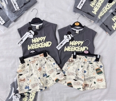 SET CỘC WEEKEND XÁM BÉ TRAI (xả 59k )