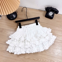 SET 2 CHÂN VÁY ĐEN + TRẮNG TẦNG XOÈ BÉ GÁI